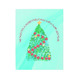 IMPRESIÓN EN METAL PERSONALIZADOS LE QUEREMOS UNA NAVIDAD FEROZ