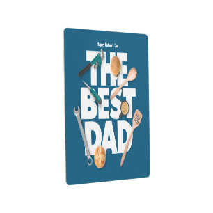Impresión En Metal Personalizar el feliz día del padre   El mejor pap