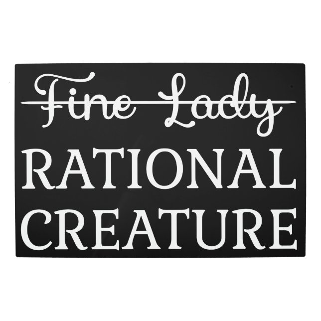 Impresión En Metal Persuasion Jane Austen - Creatura Racional I (Anverso)