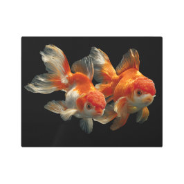 Impresión En Metal Pescado de oro