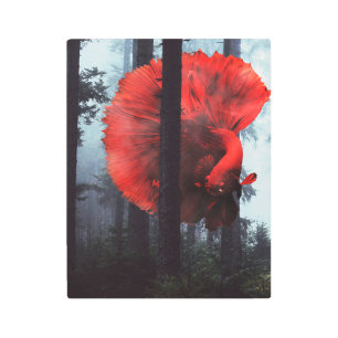 Impresión En Metal Pescado forestal