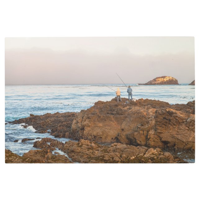 Impresión En Metal Pescadores en la playa (Anverso)