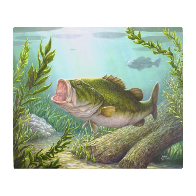 Impresión En Metal Pescados bajos (Anverso)