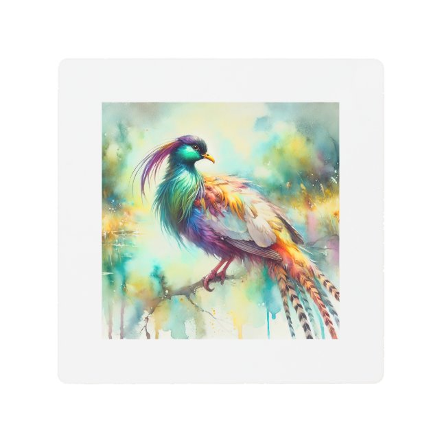 Impresión En Metal Peutren Bird 230824AREF107 - Watercolor (Anverso)