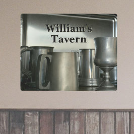 Impresión En Metal Pewter Steins Tavern Drinkware Photographic