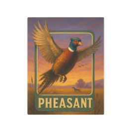 Impresión En Metal Pheasant Sign