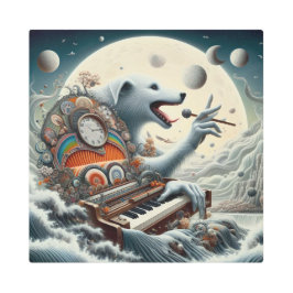 Impresión En Metal Pianista canis celestial