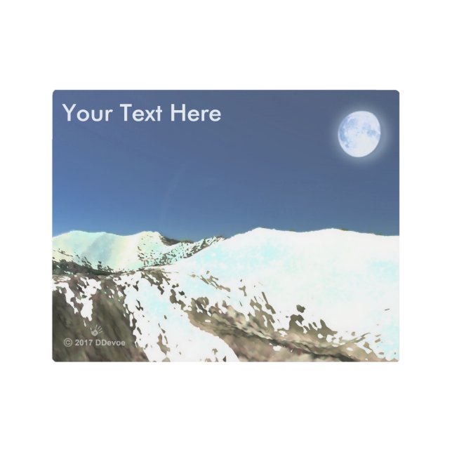 Impresión En Metal Picos altos - Aire delgado (Anverso)