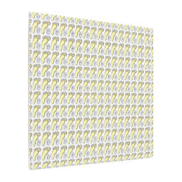 Impresión En Metal Pie de bebé dorado