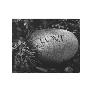 Impresión En Metal Piedra de "amor"