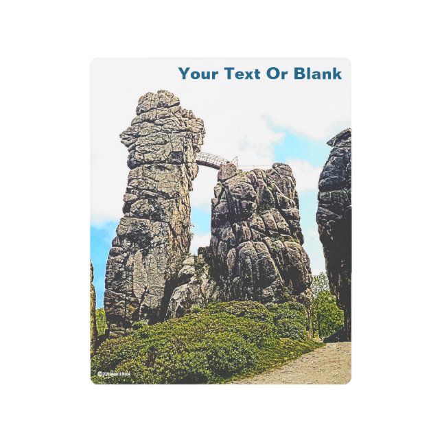 Impresión En Metal Piedras areniscas externas (Anverso)