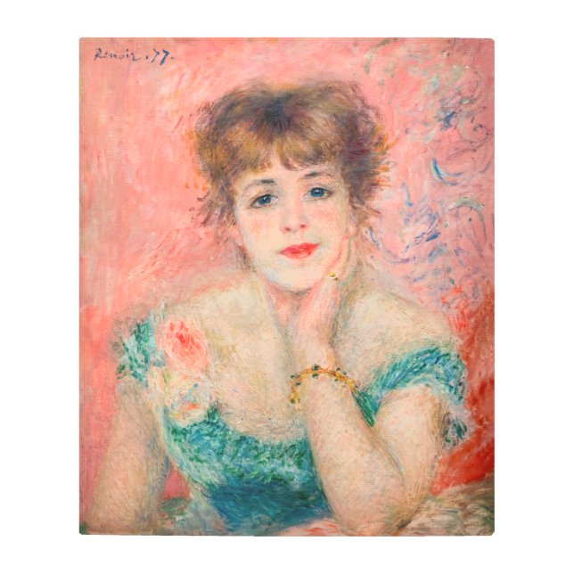 Impresión En Metal Pierre-Auguste Renoir - Actriz Jeanne Samary (Anverso)