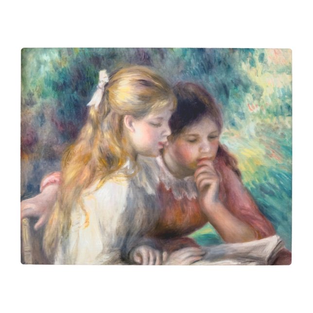 Impresión En Metal Pierre-Auguste Renoir - La lectura (Anverso)