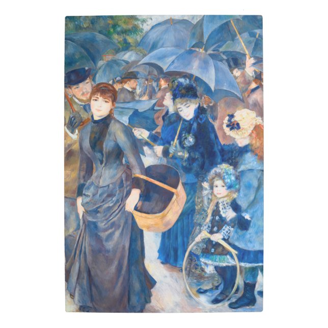 Impresión En Metal Pierre-Auguste Renoir - Los paraguas (Anverso)