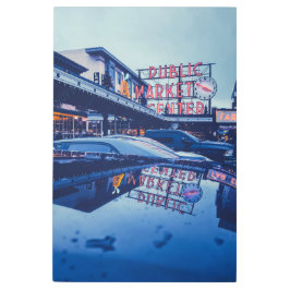 Impresión En Metal Pike Market Seattle