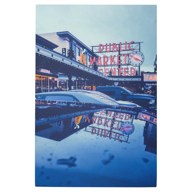 Impresión En Metal Pike Market Seattle (Anverso)