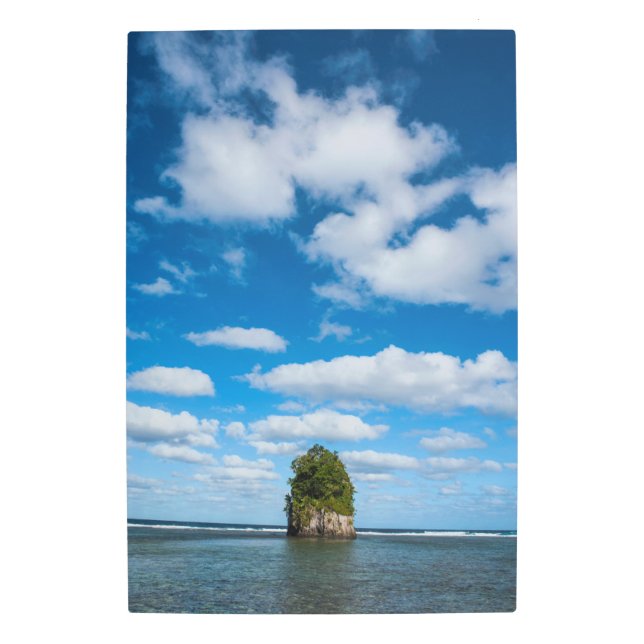 Impresión En Metal Pila De Mar Rodeada De Océano (Anverso)