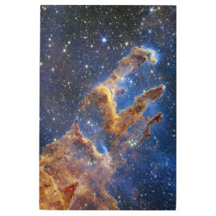 Impresión En Metal Pilares de la creación Eagle Nebula Webb Telescopi