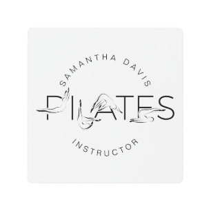 Impresión En Metal Pilates Poses en Palabra de Pilates