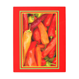 Impresión En Metal Pimientos picantes