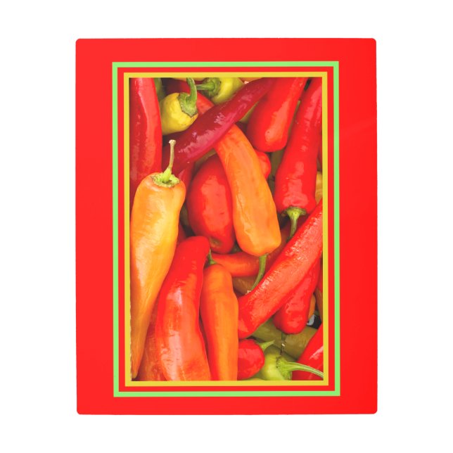 Impresión En Metal Pimientos picantes (Anverso)