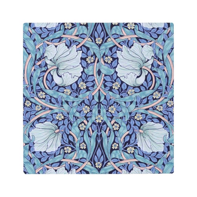 Impresión En Metal Pimpernel Blue, William Morris (Anverso)