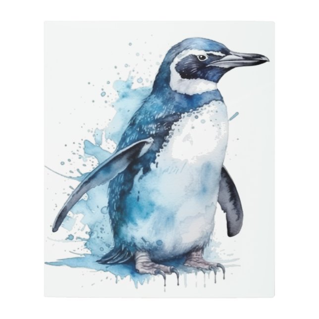 Impresión En Metal Pingüino acuático de Azure Ártico (Anverso)