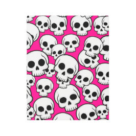 Impresión En Metal Pink Skull Pattern