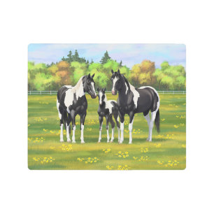 Impresión En Metal Pinto Negro Pintando Cuatrillos De Hornos En Paste