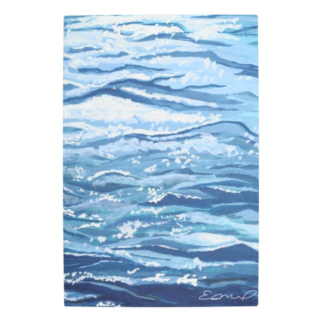 Impresión En Metal Pintura de ondas  (Anverso)