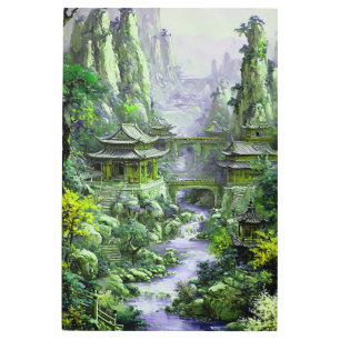 Impresión En Metal Pintura japonesa