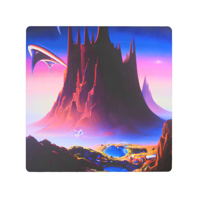 Impresión En Metal Pintura petrolera de Dream World (Anverso)