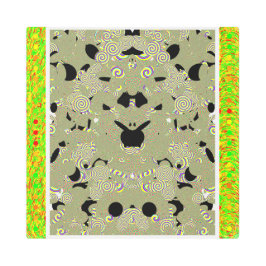 Impresión En Metal Pintura psicodélica acrílica