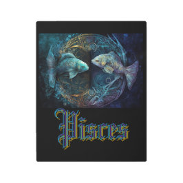 Impresión En Metal Pisces Zodiac