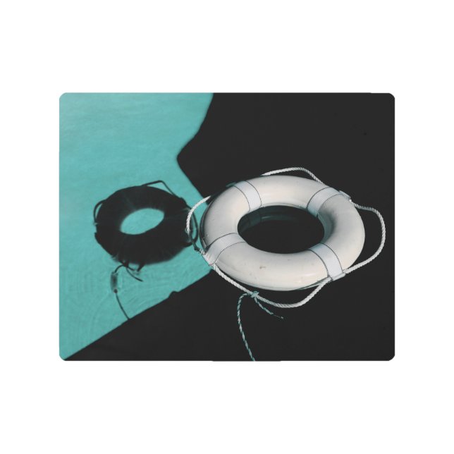 Impresión En Metal Piscina Yin y Yang (Anverso)