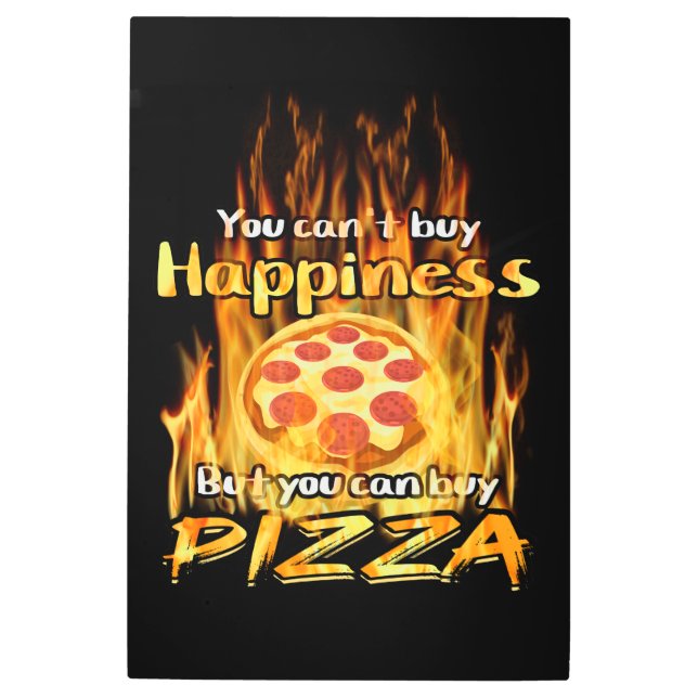Impresión En Metal Pizza  (Anverso)