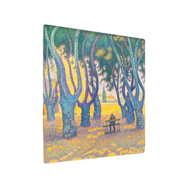 Impresión En Metal Place des Lices, St. Tropez | Paul Signac | (Angulado)