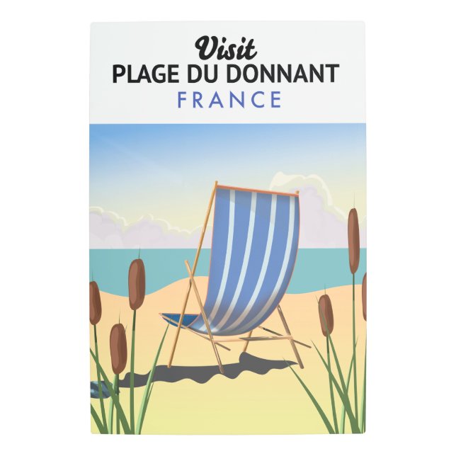 Impresión En Metal Plage du Donnant France (Anverso)