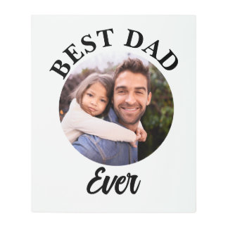 Impresión En Metal Plantilla de fotografía personalizada de Best Dad