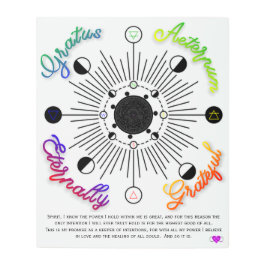 Impresión En Metal Plataforma Metalizado de Altar Gratus Aeternum y a