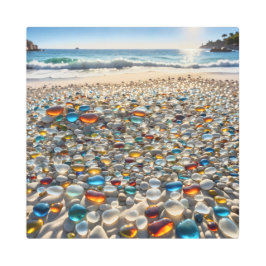 Impresión En Metal Playa de Glasspebblebeach 3