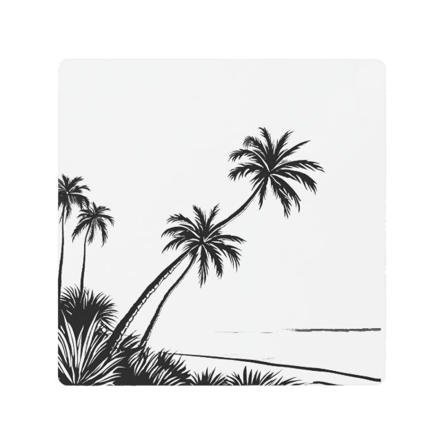 Impresión En Metal Playa de Palm Beach (Anverso)