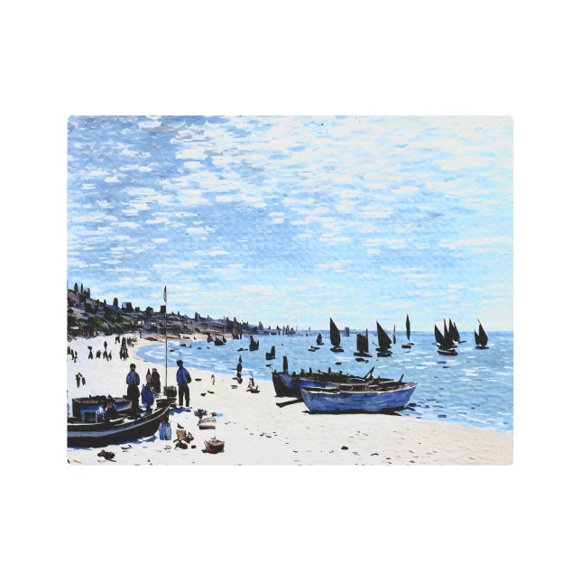 Impresión En Metal Playa de Sainte-Adresse (Anverso)