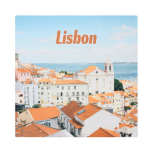 Impresión En Metal Playas atlánticas de Lisboa Portugal Rostro