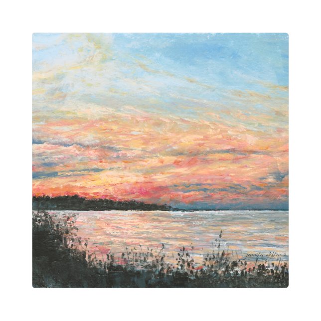 Impresión En Metal Playas de Sunset (Anverso)