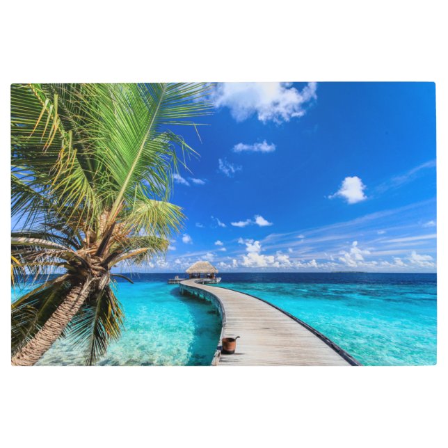 Impresión En Metal Playas tropicales | Dusit Thani Maldives (Anverso)