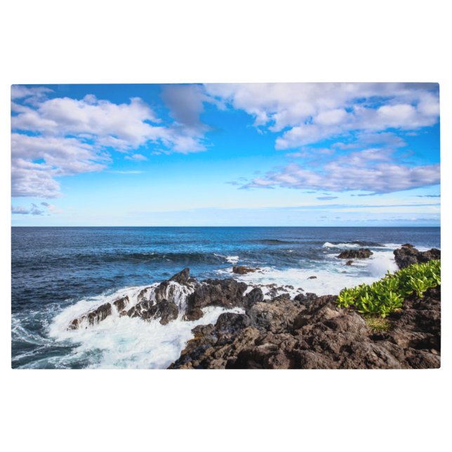 Impresión En Metal Playas tropicales | Parque nacional Haleakala Maui (Anverso)