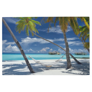 Impresión En Metal Playas tropicales Sandy Beach, Maldivas