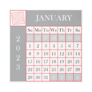 IMPRESIÓN EN METAL PLAZA CALENDARIA 2023 DE ENERO