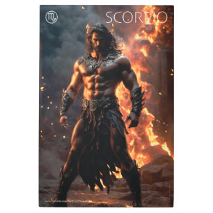 Impresión En Metal Poder zodiaco: Escorpio